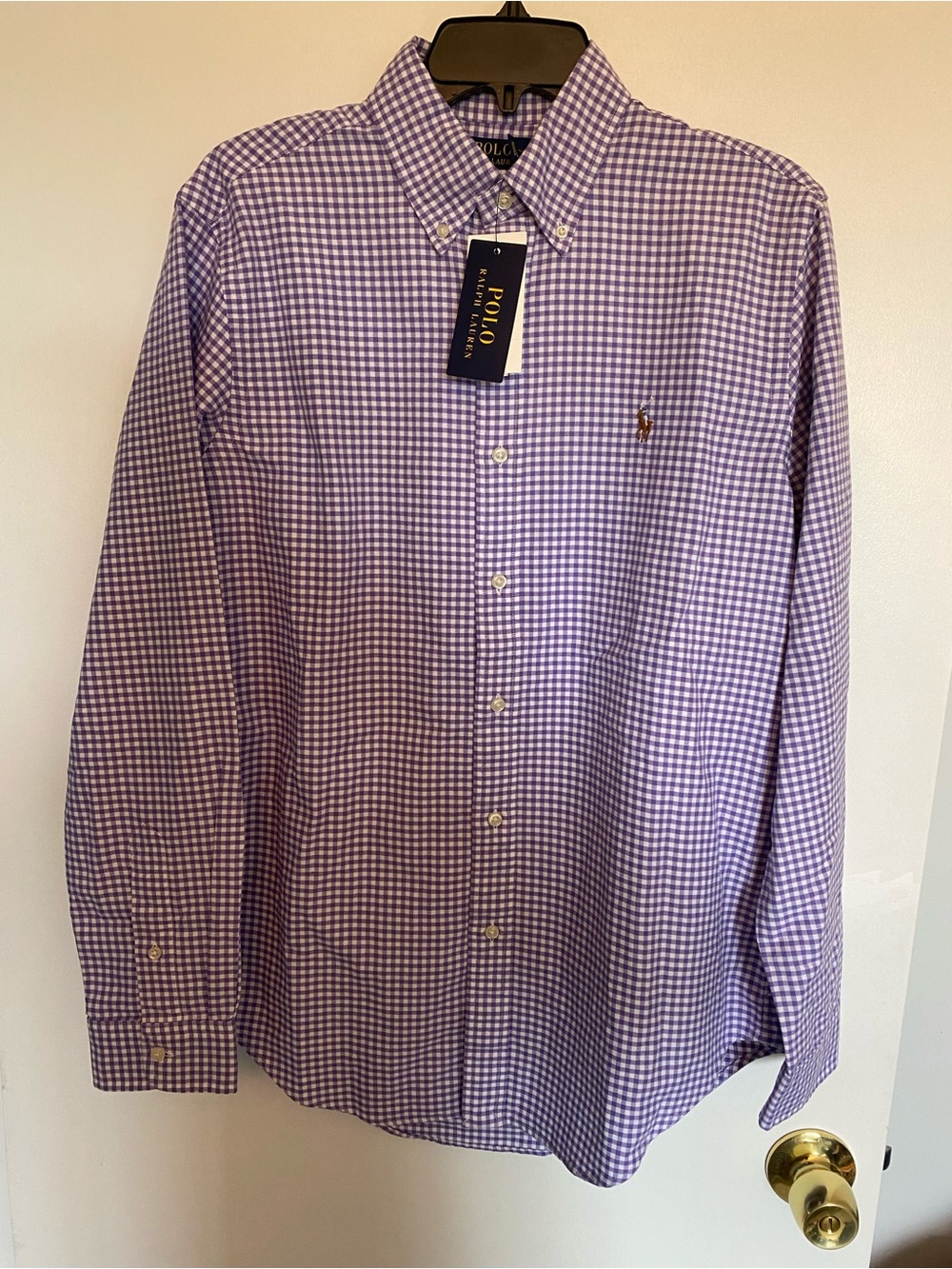 Polo by Ralph Lauren Lavender Gingham Button-Down Shirt